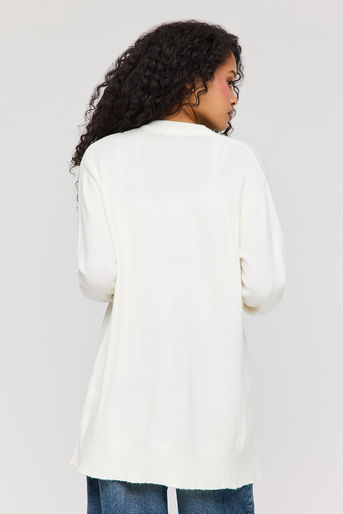 Vue alternative 2. Cardigan ouvert long