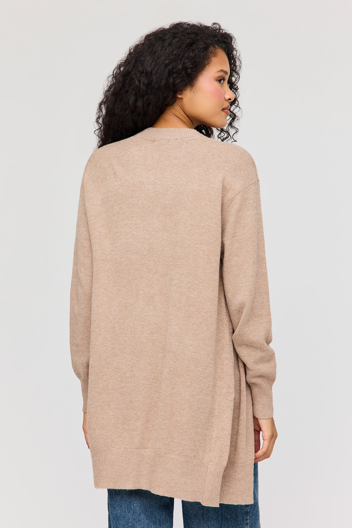 Vue alternative 2. Cardigan ouvert long