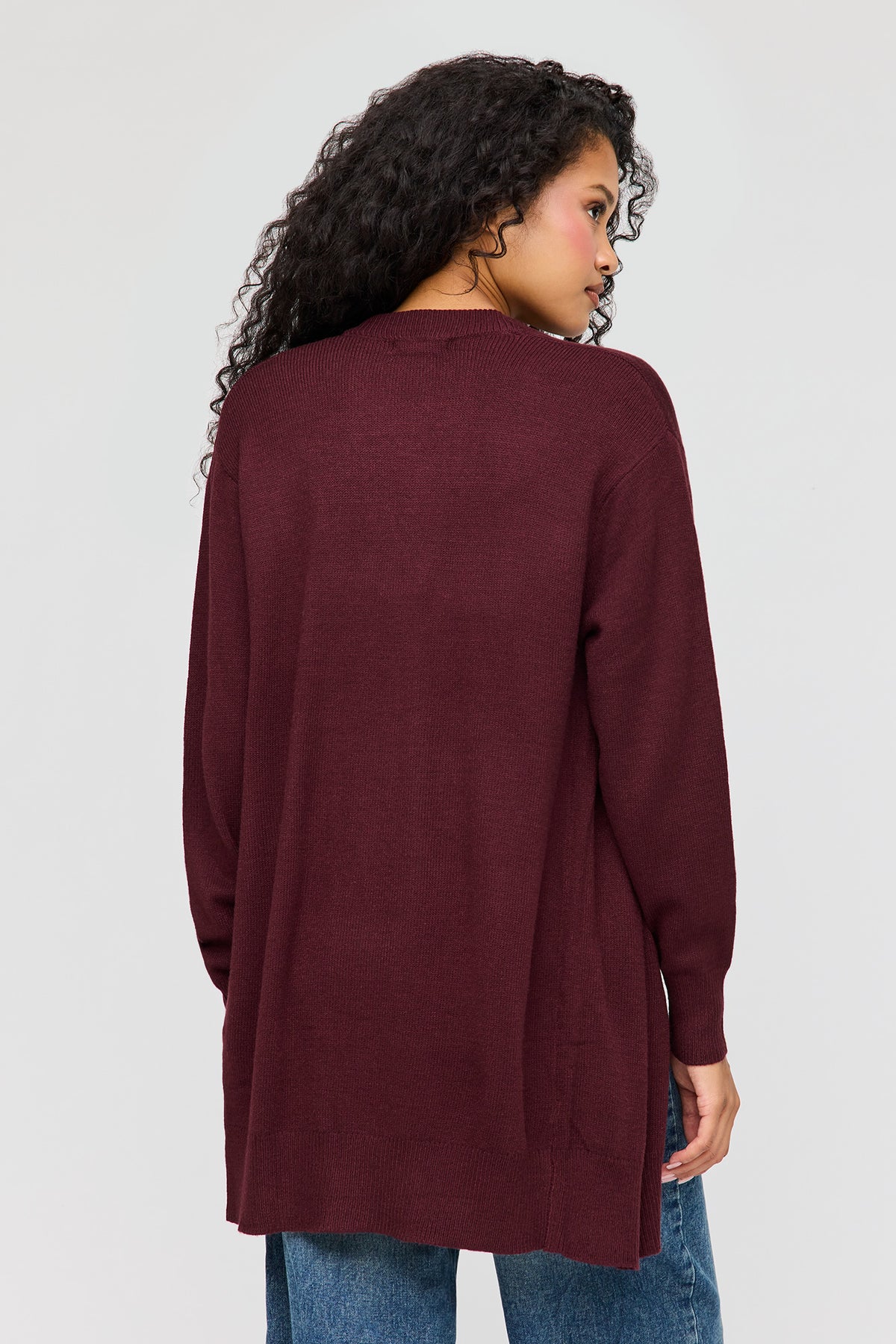 Vue alternative 2. Cardigan ouvert long