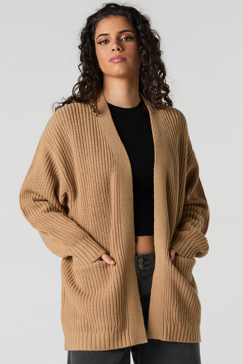 Cardigan ouvert en tricot
