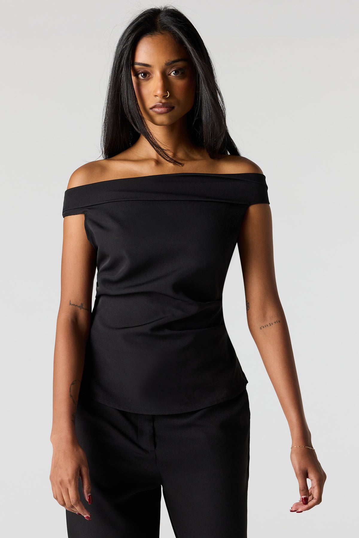 Off Shoulder Top - Black