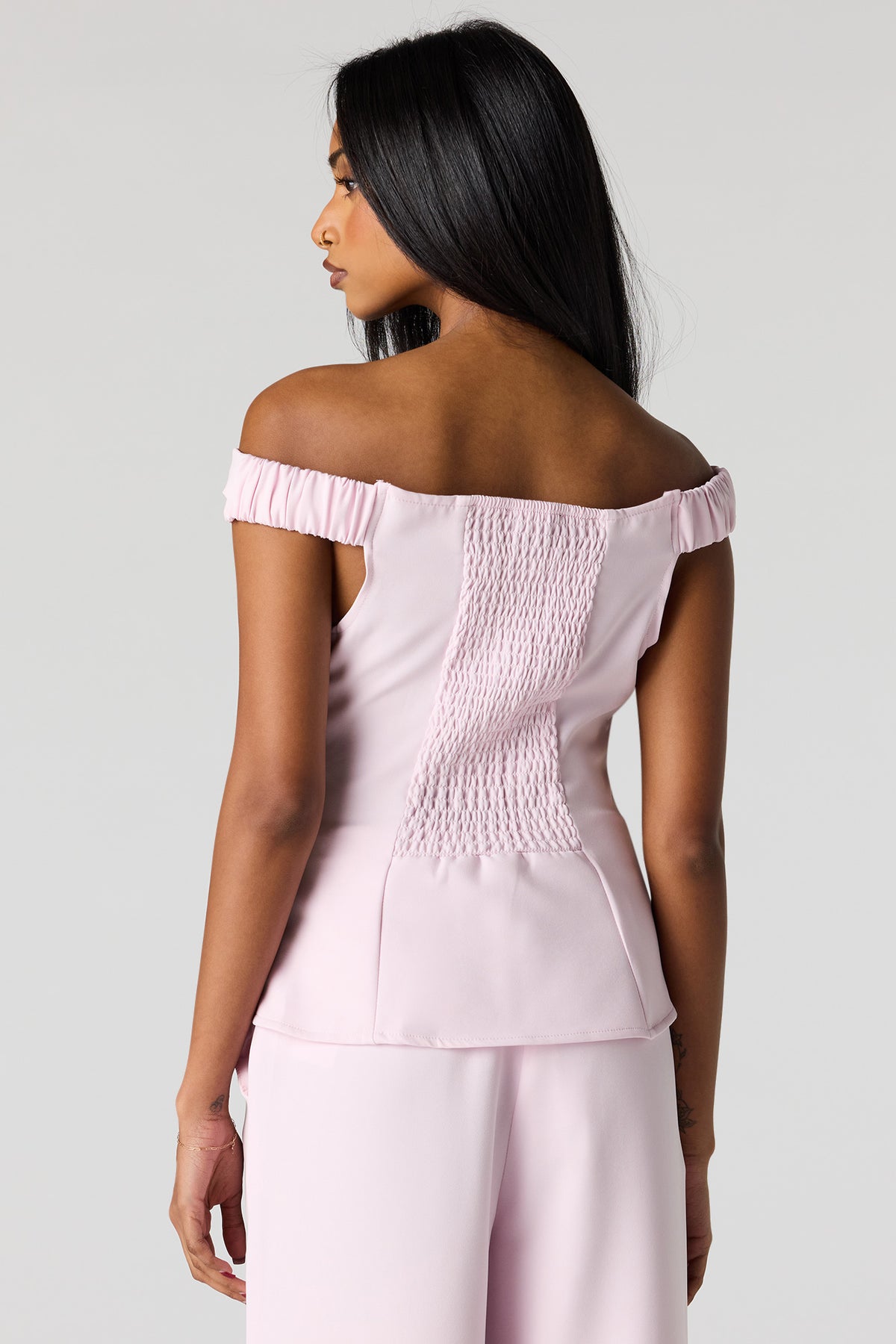 Alt View 2. Off Shoulder Top - Lilac