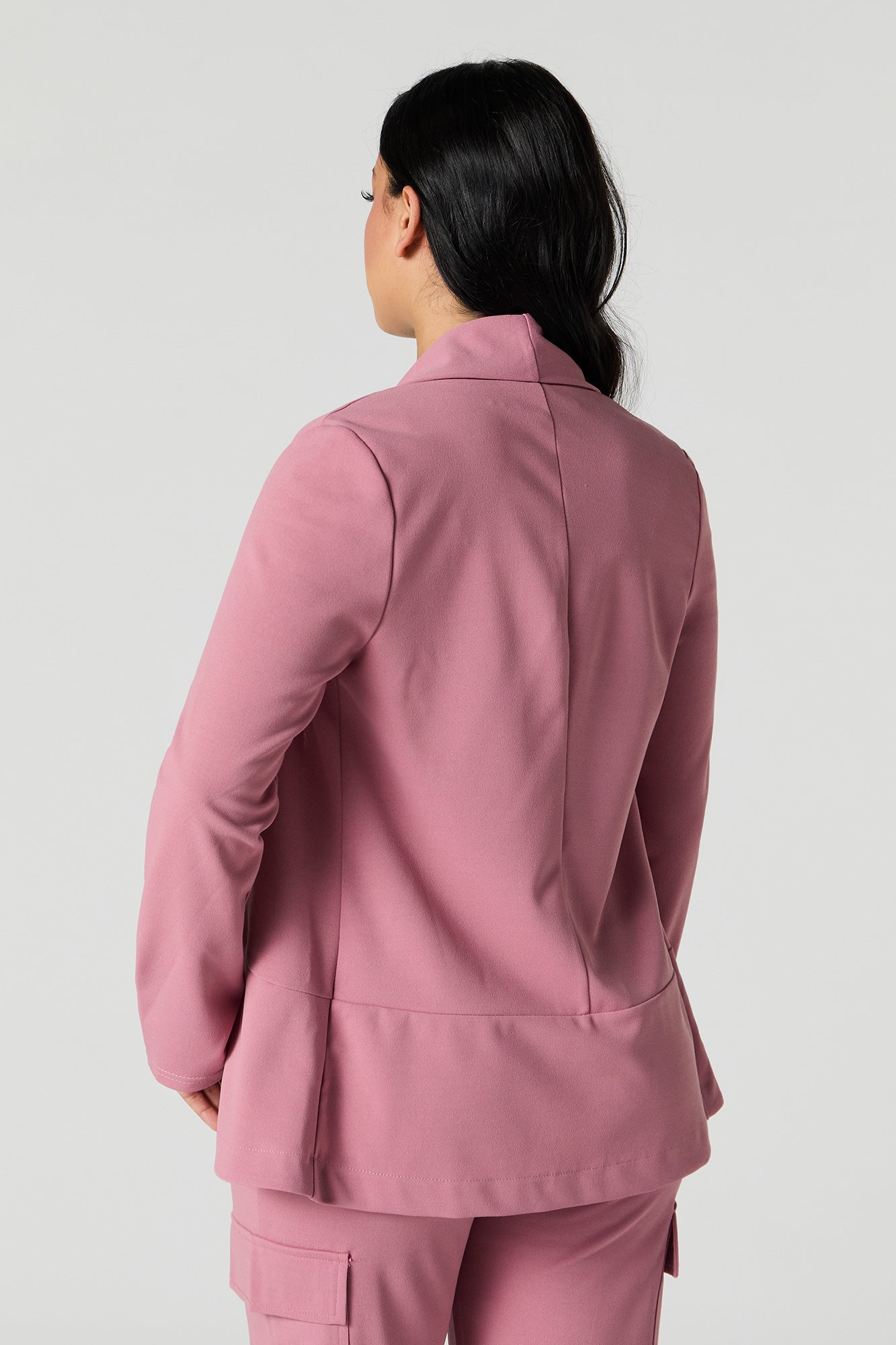 Blazer enveloppant en crêpe