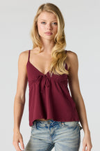 V-Neck Peplum Tank