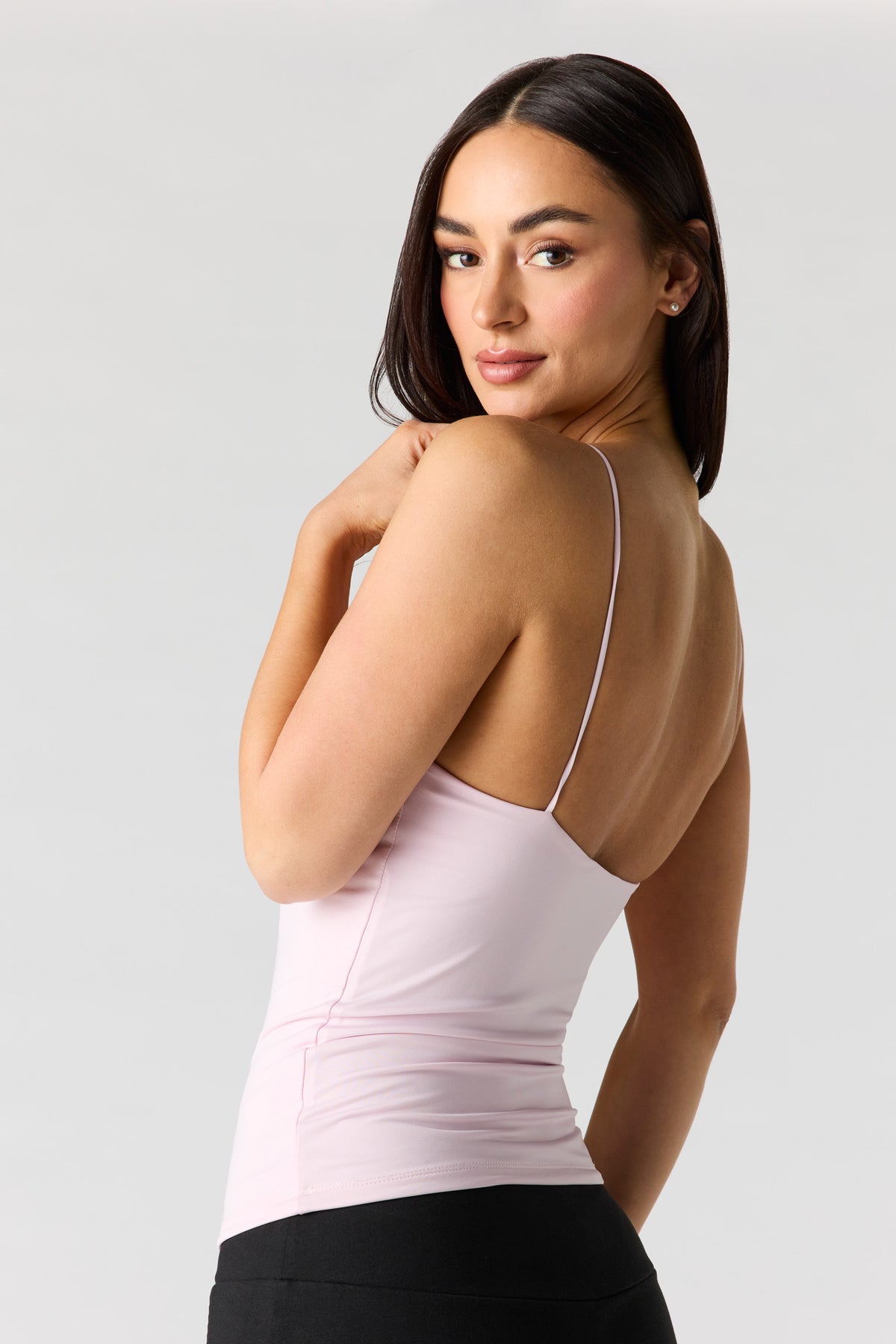 Alt View 2. Contour Ruched Tank - Lilac