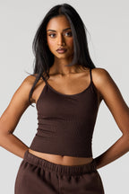 Braless Ribbed Seamless Tank