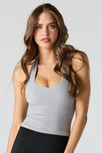 Ribbed Seamless Halter Tank