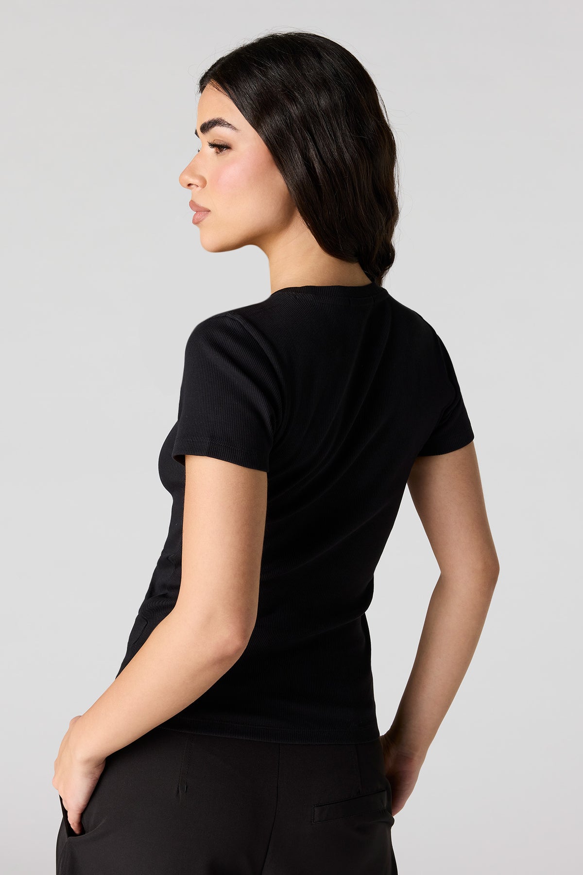 Vue alternative 2. T-shirt côtelé