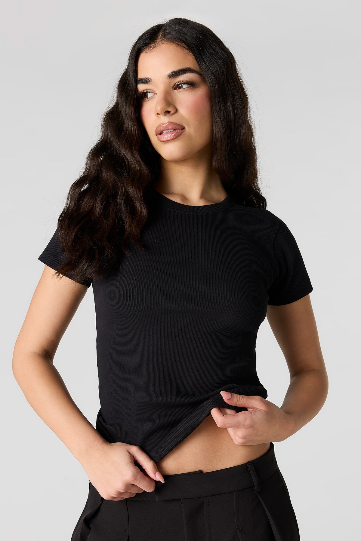 T-shirt côtelé