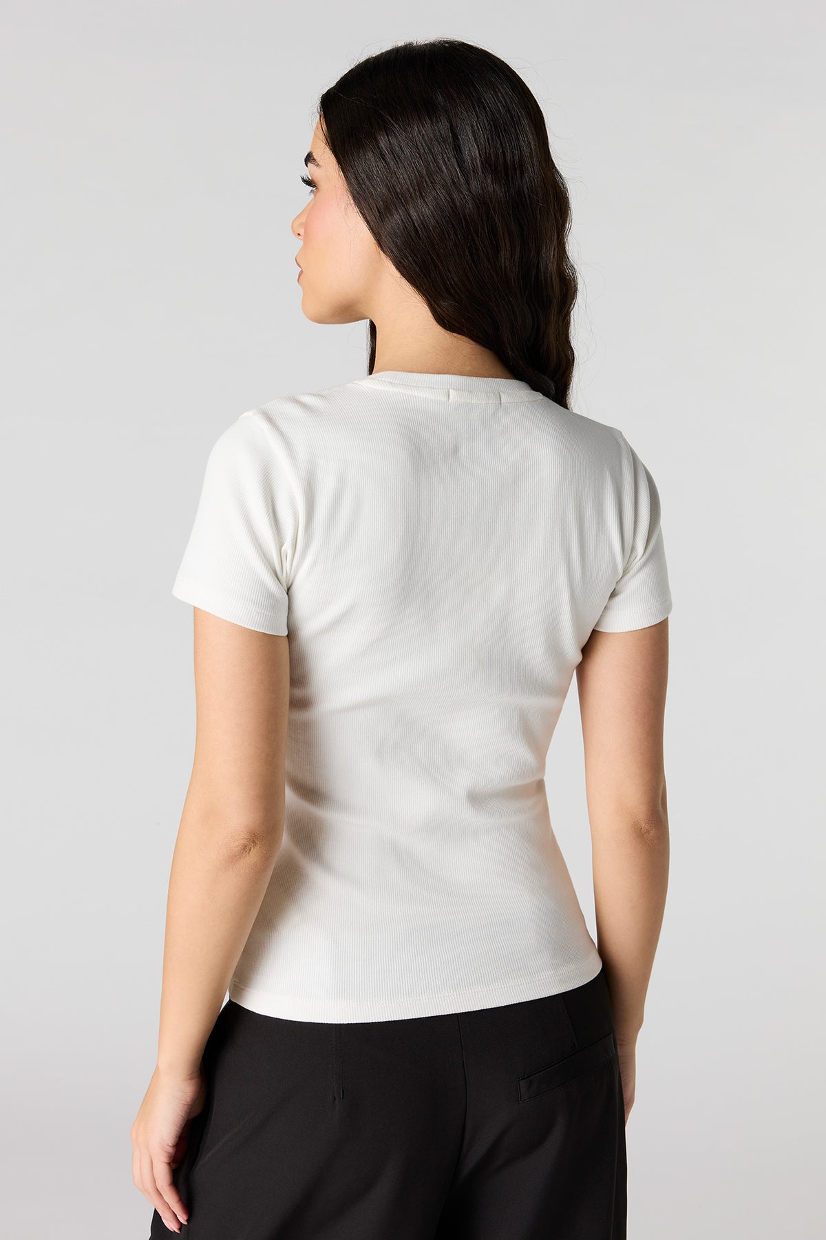 Vue alternative 2. T-shirt côtelé