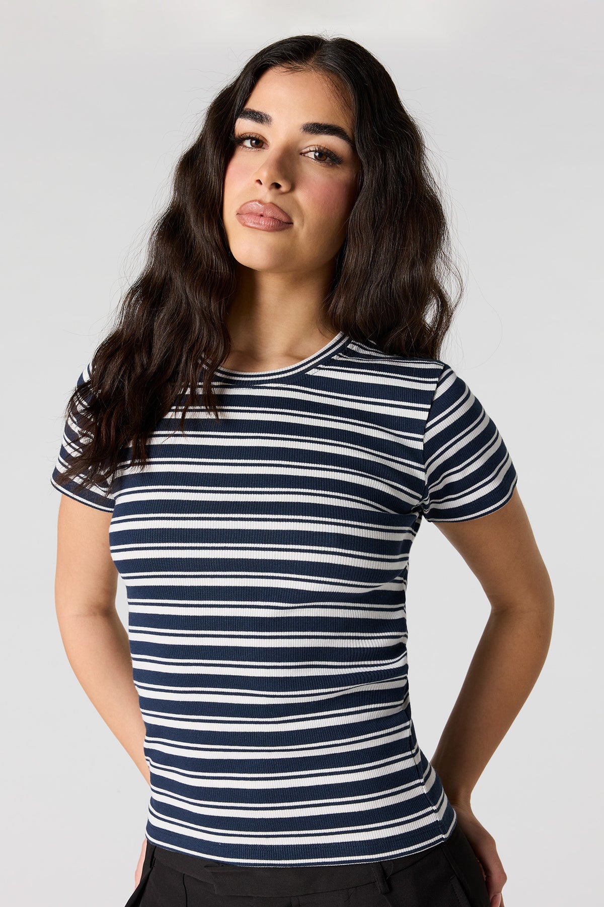 T-shirt côtelé