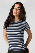T-shirt côtelé