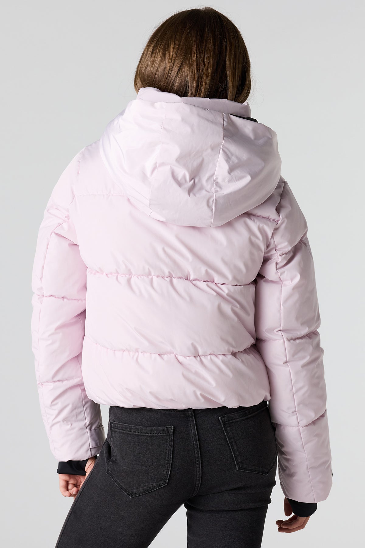 Vue alternative 2. Blouson bouffant à capuchon