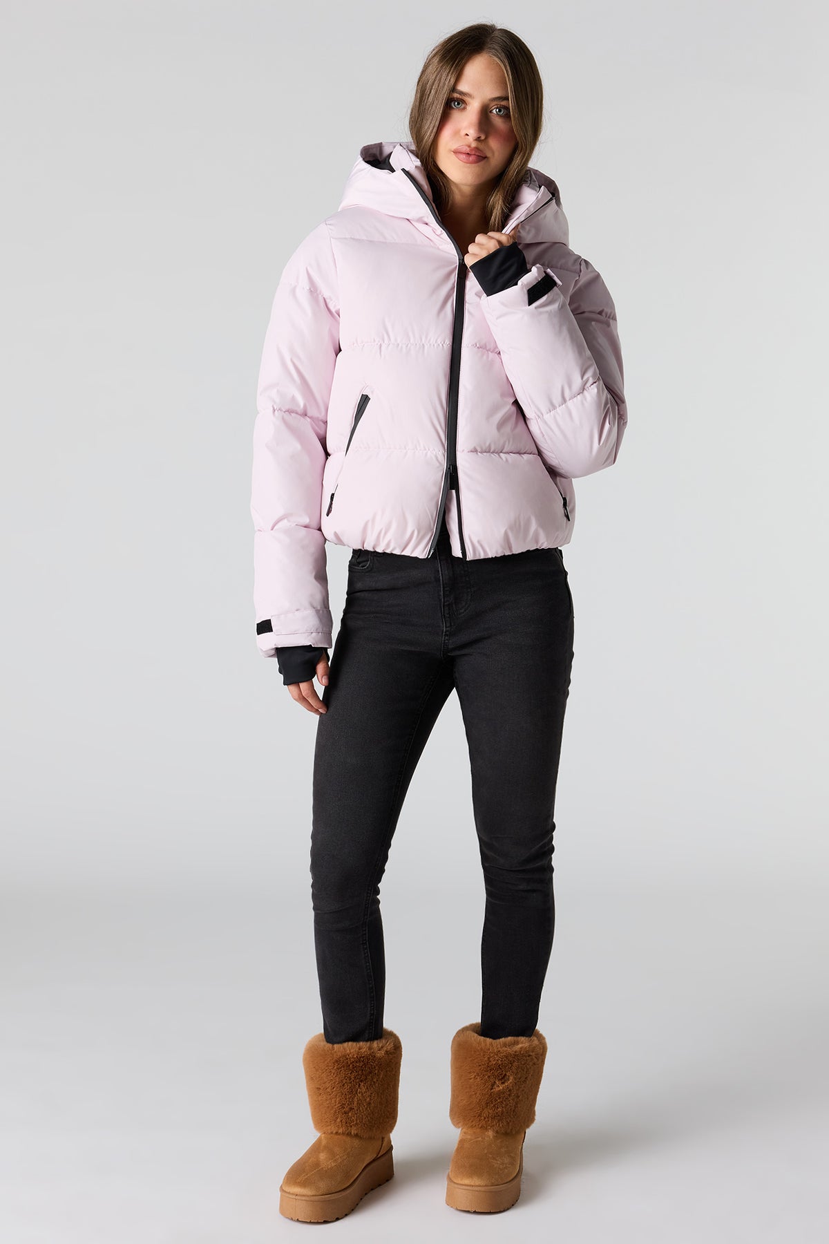 Vue alternative 3. Blouson bouffant à capuchon