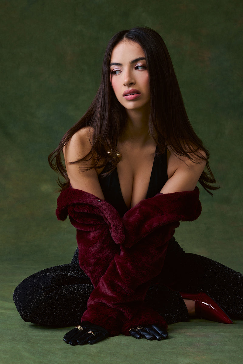 Faux Fur Cropped Jacket