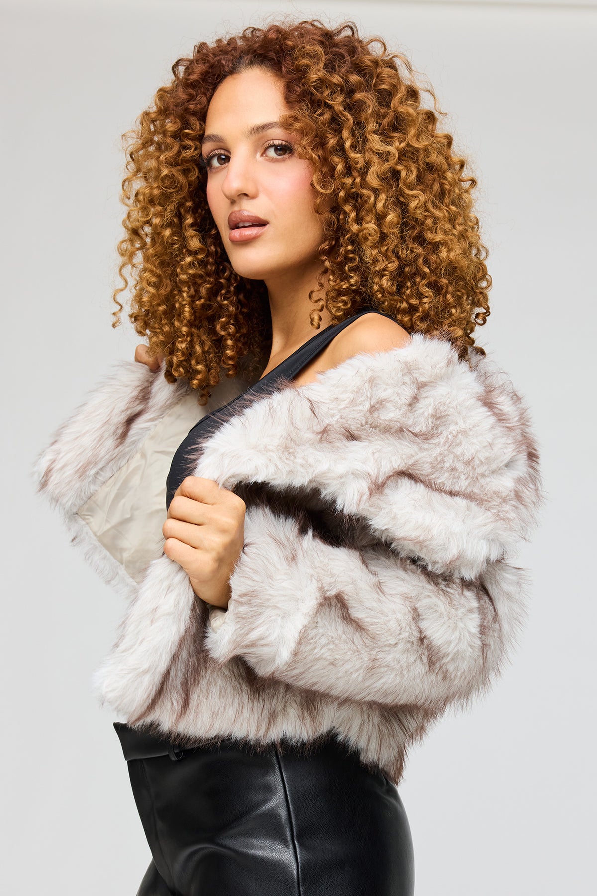Faux Fur Jacket - White
