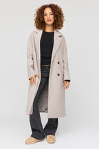 Manteau en laine à double boutonnage