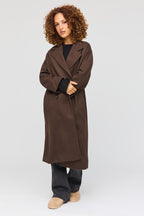 Manteau en laine à double boutonnage