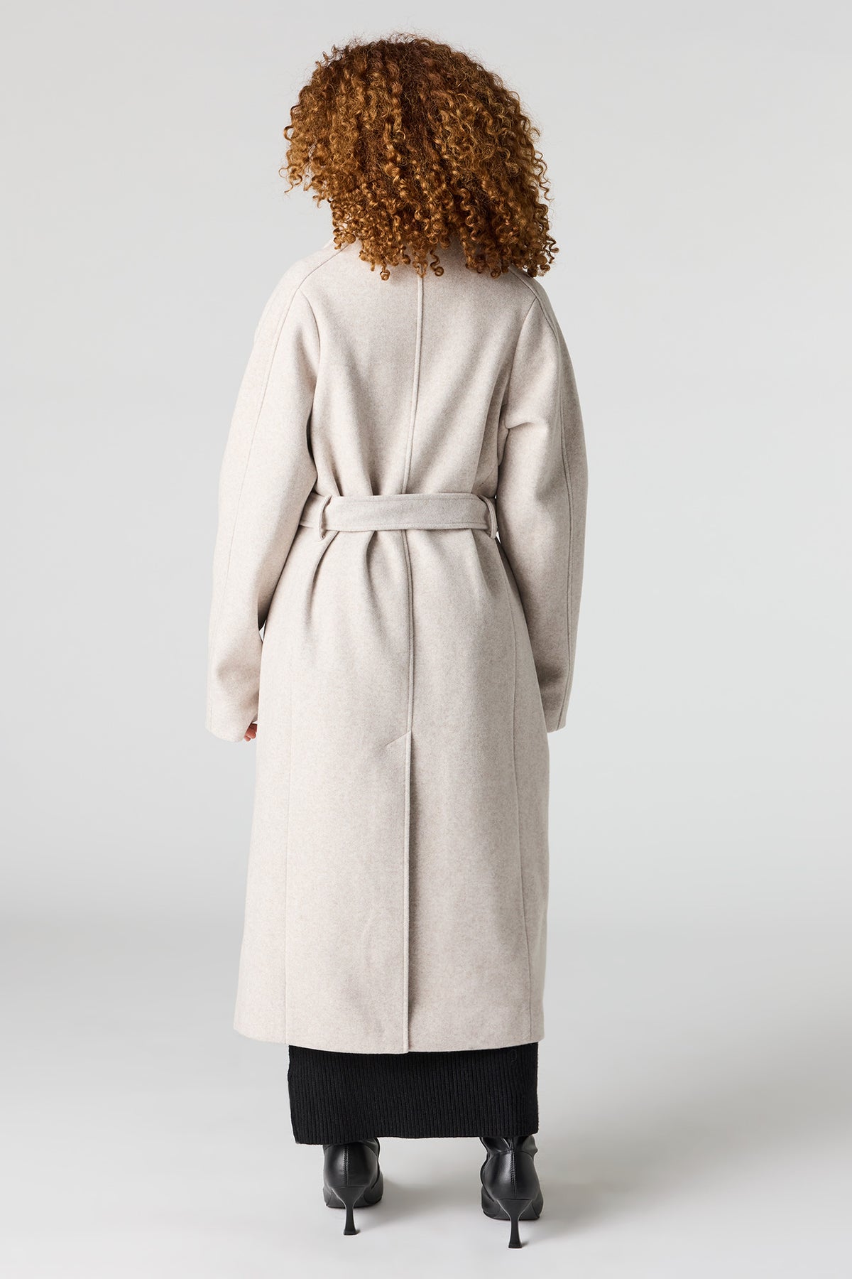 Alt View 3. Belted Coat - Off White