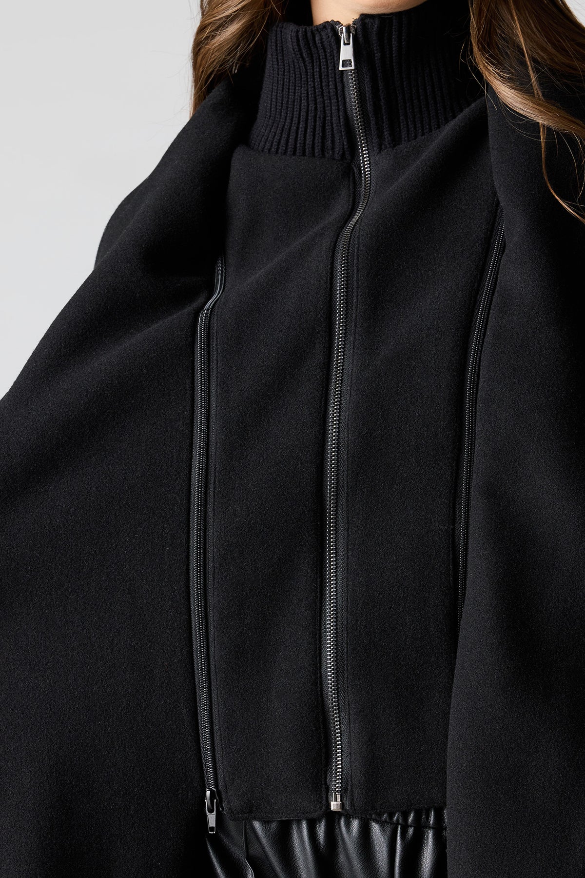 Alt View 4. Longline Coat - Black