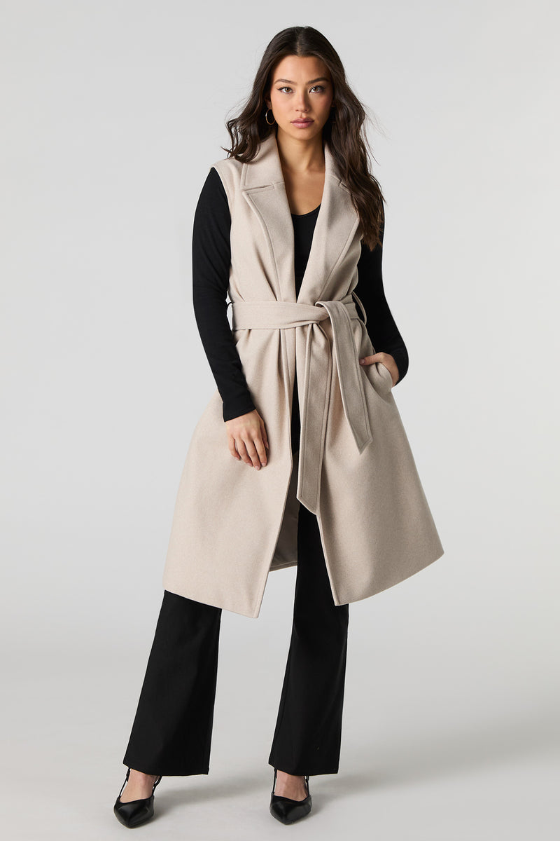 Belted Longline Vest