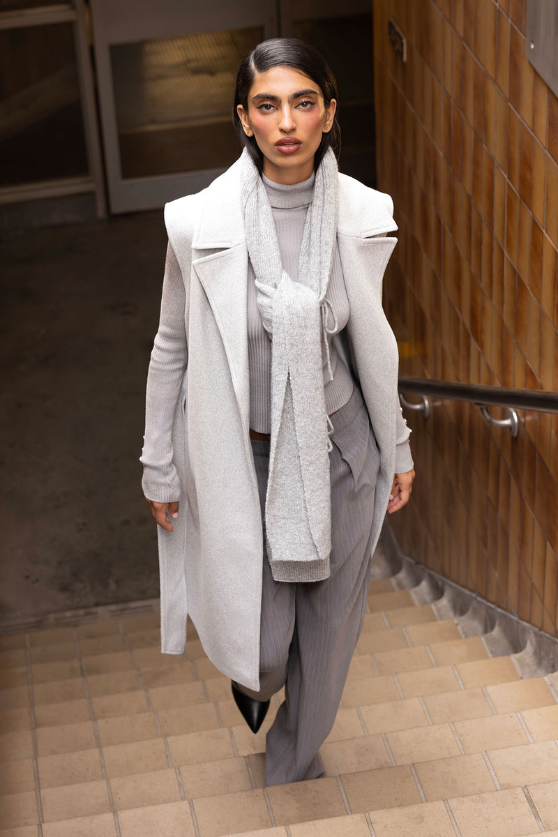 Belted Longline Vest