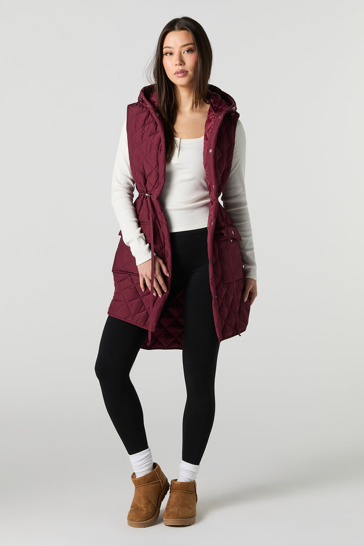 Gilet long matelassé