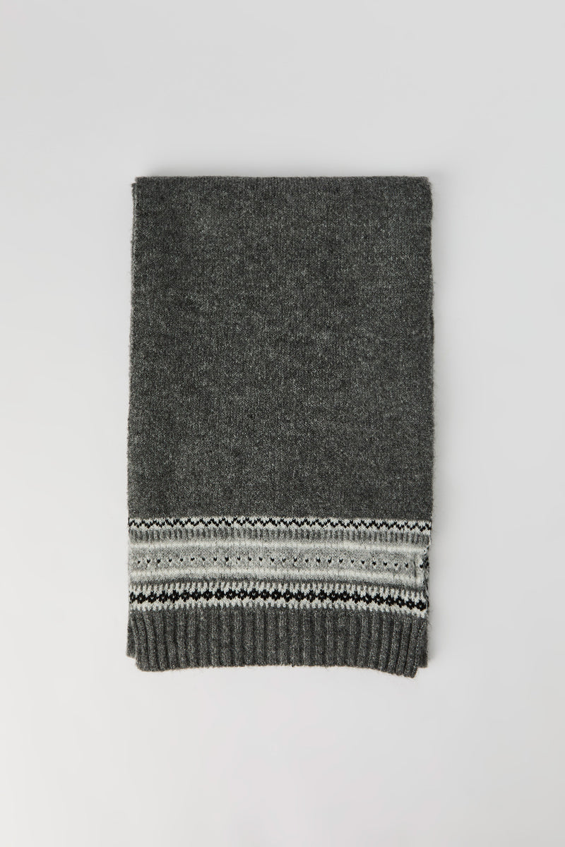 Écharpe en tricot en jersey jacquard