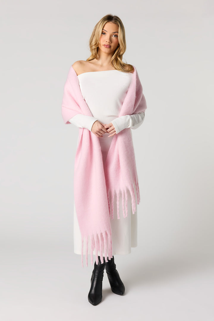 Écharpe en tricot épais