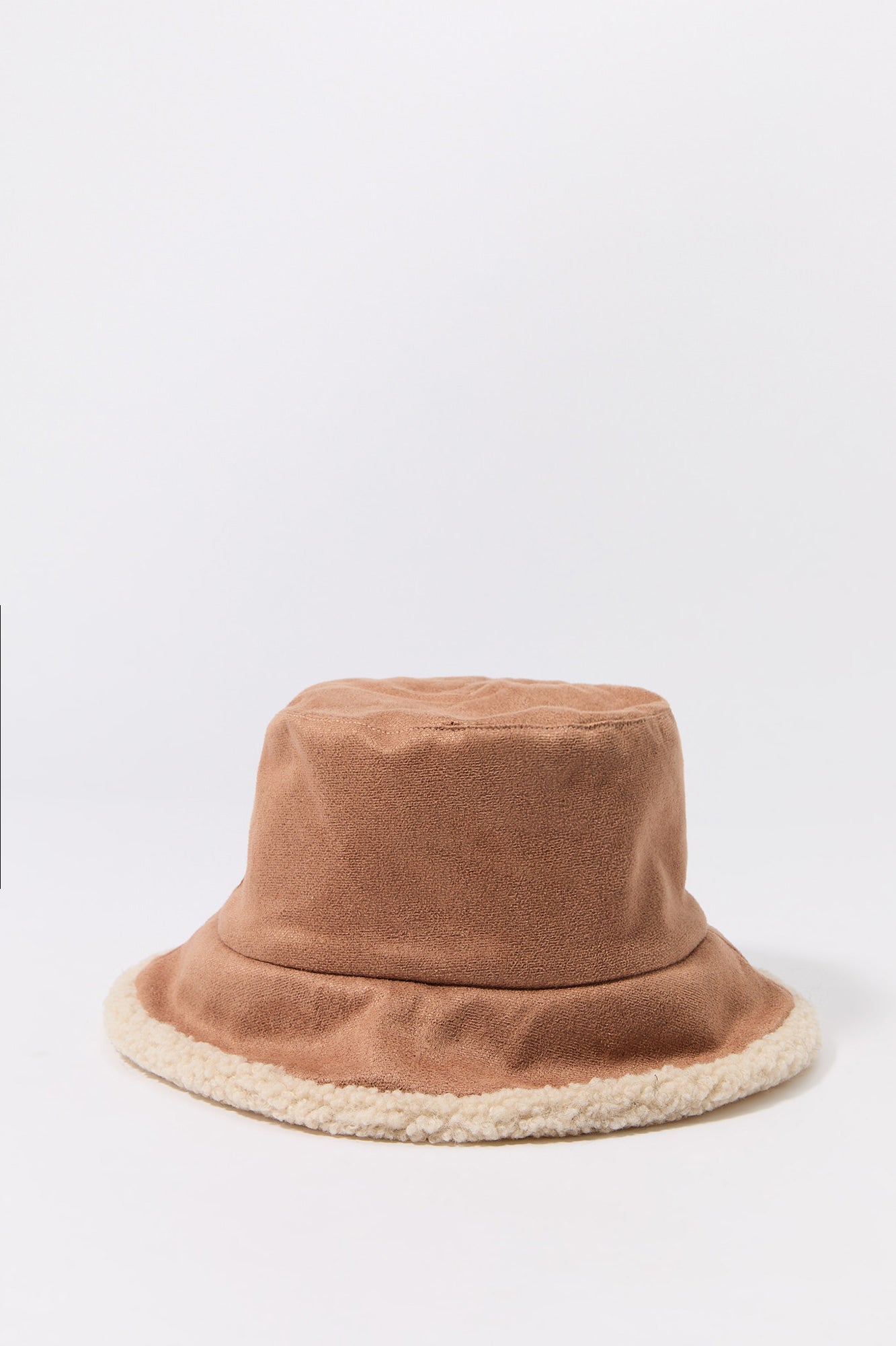 Chapeau cloche en Sherpa et similisuède