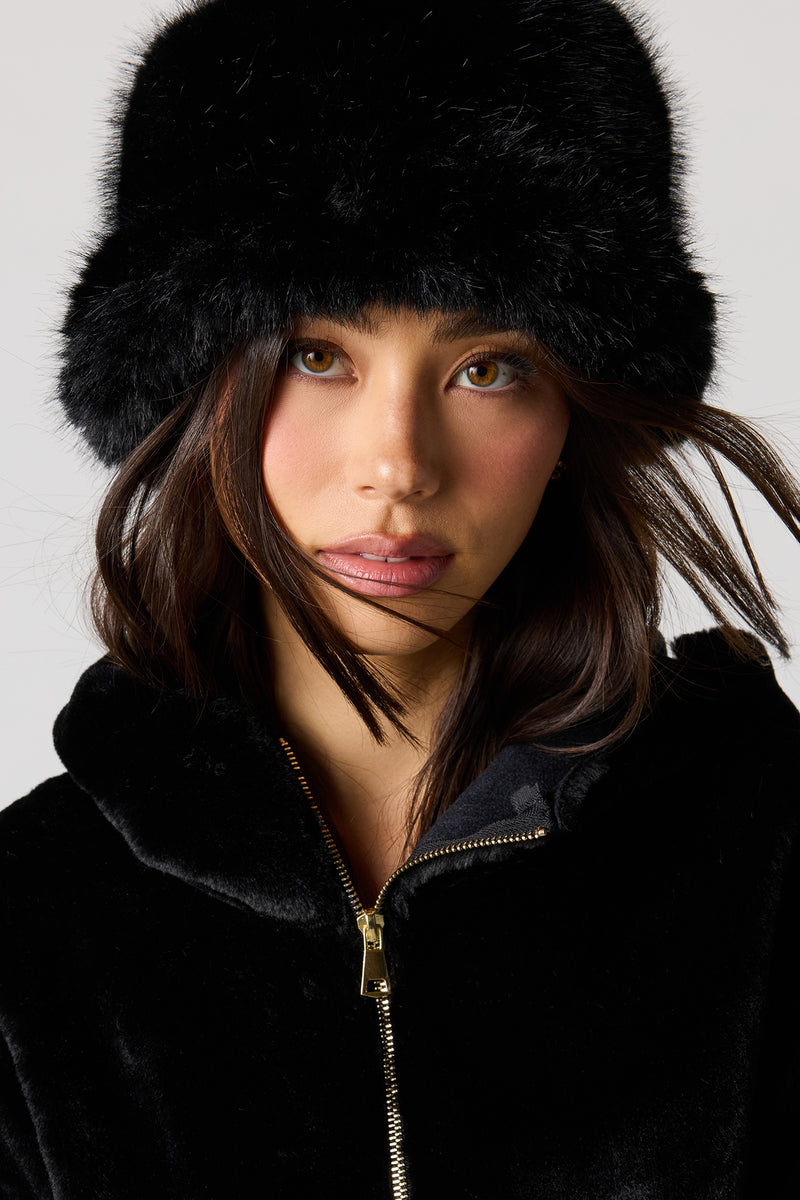 Faux Fur Bucket Hat