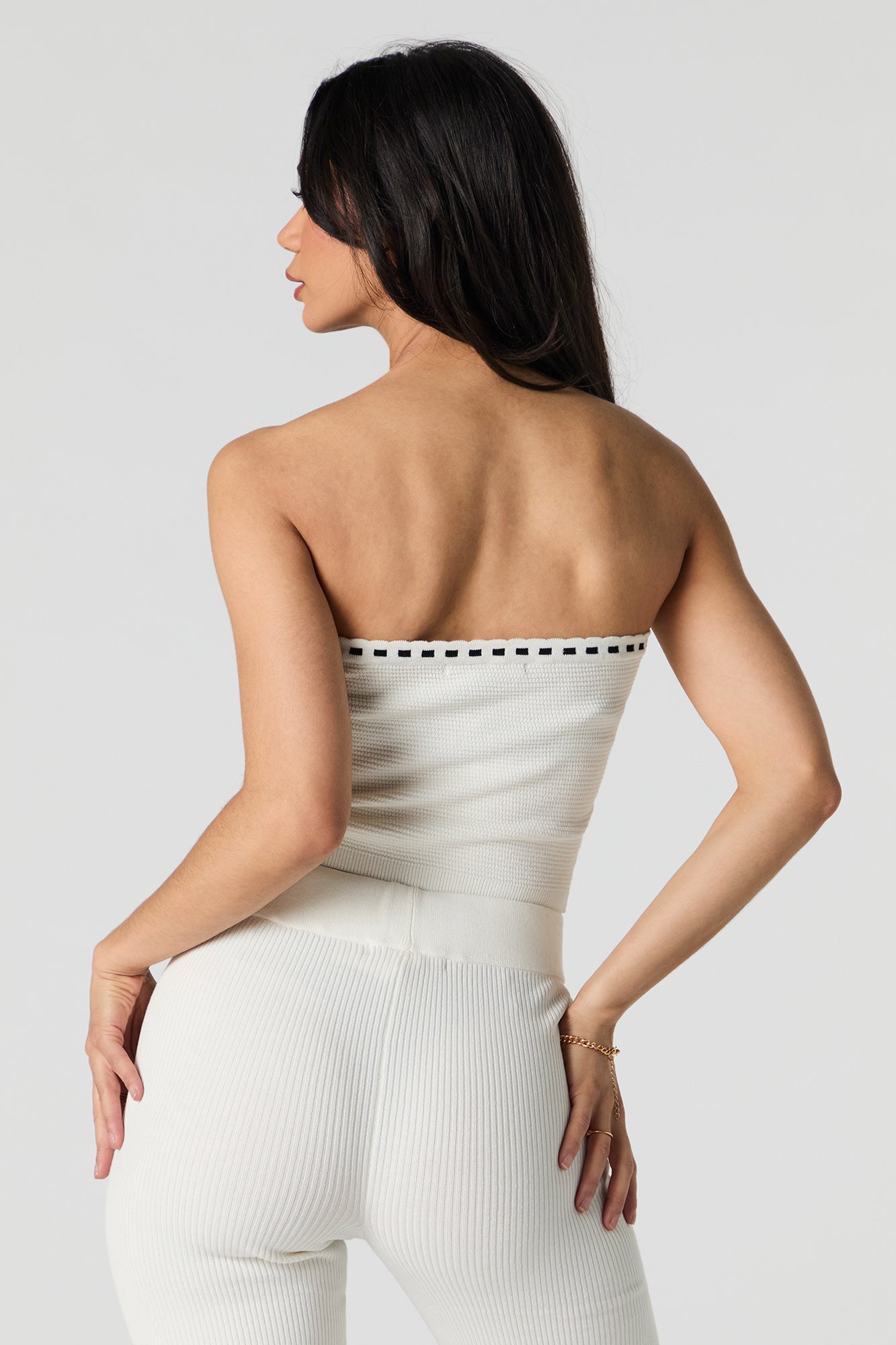 Ribbon Trim Knit Tube Top – Urban Planet