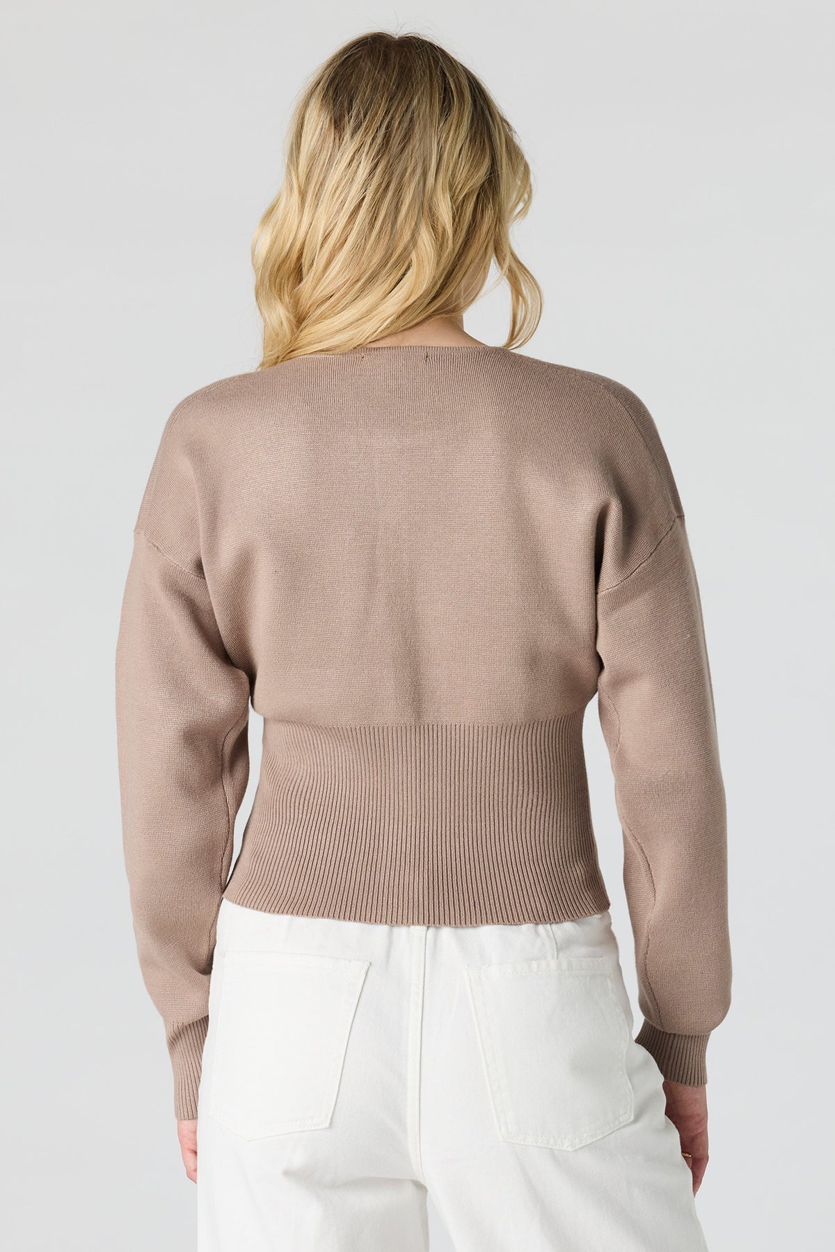 Alt View 2. Button-Up Cardigan - Tan
