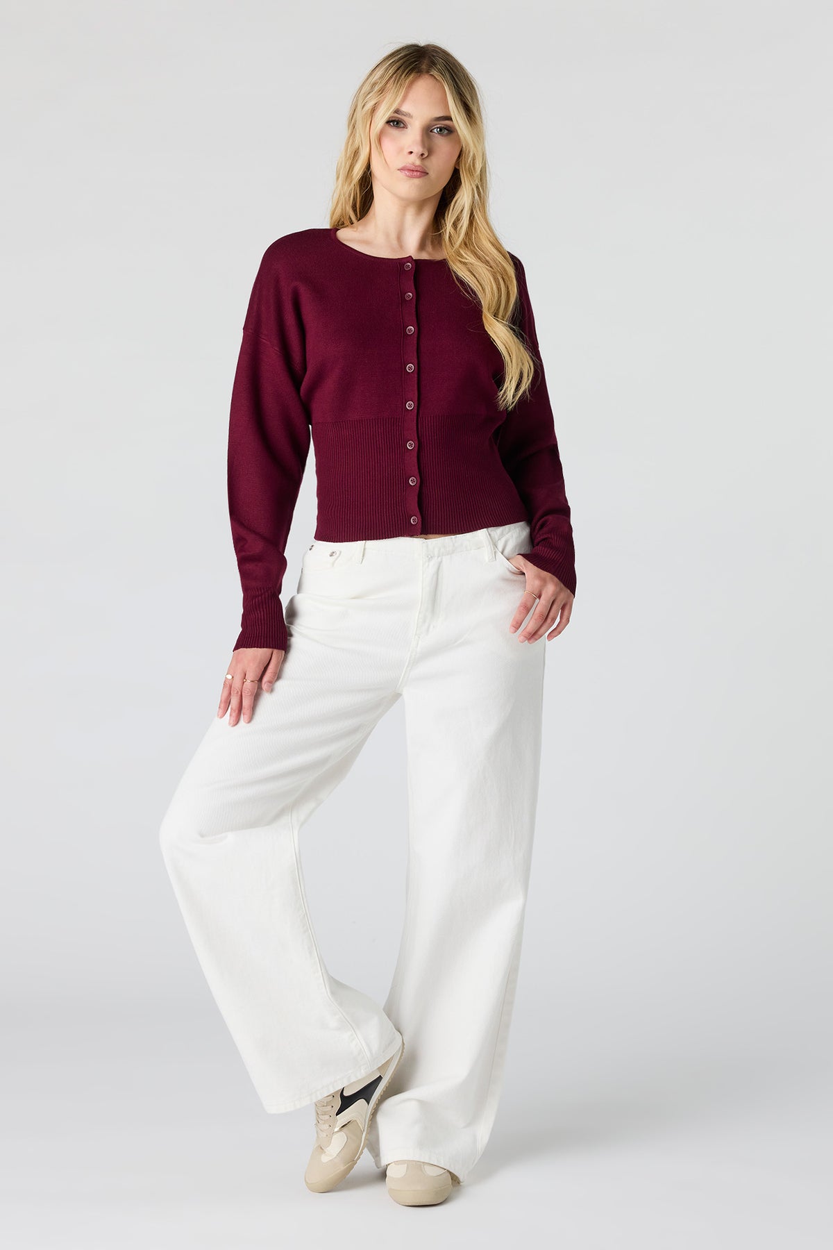 Vue alternative 3. Cardigan boutonné ample
