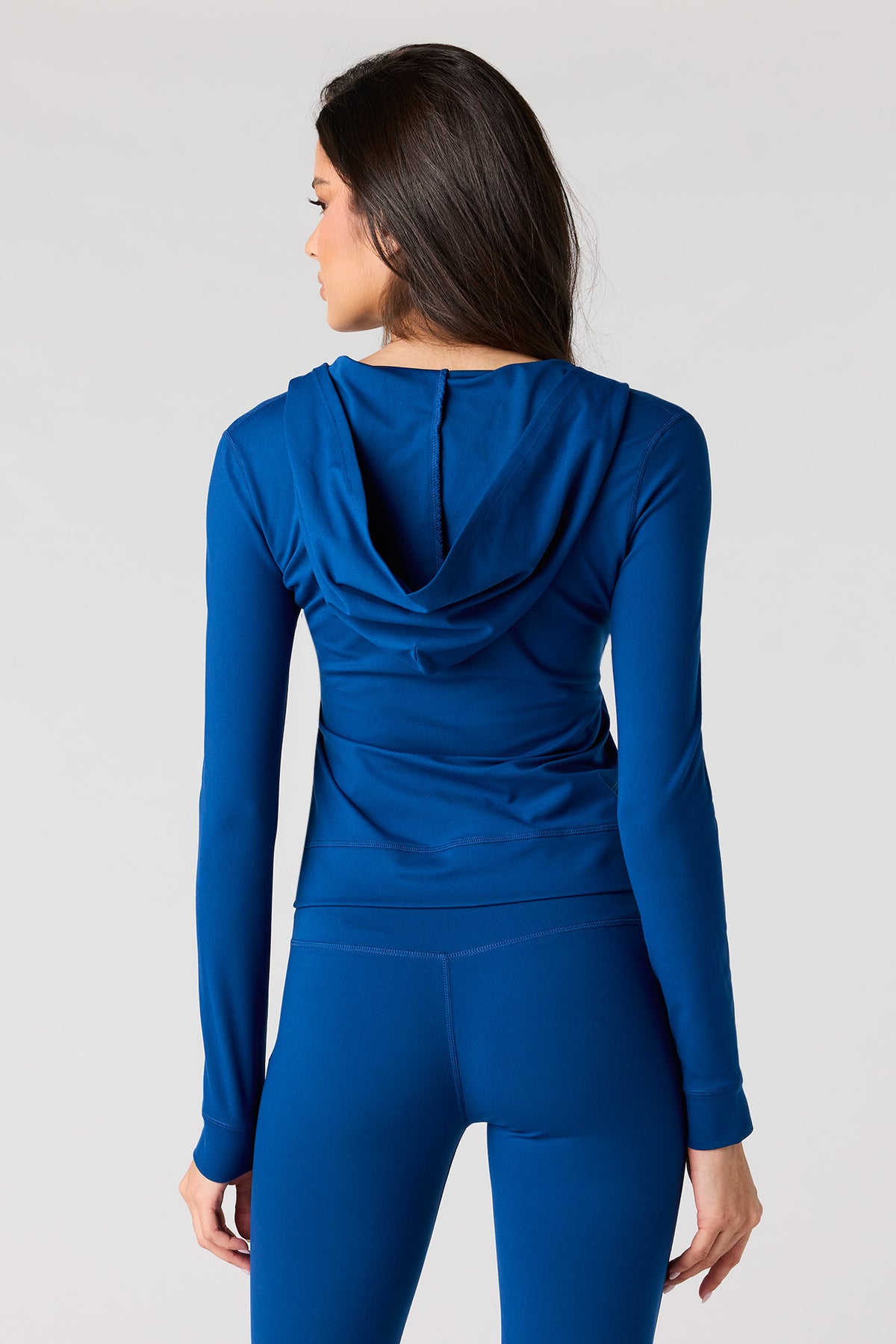Alt View 2. Active Soft Zip-Up Jacket - Navy