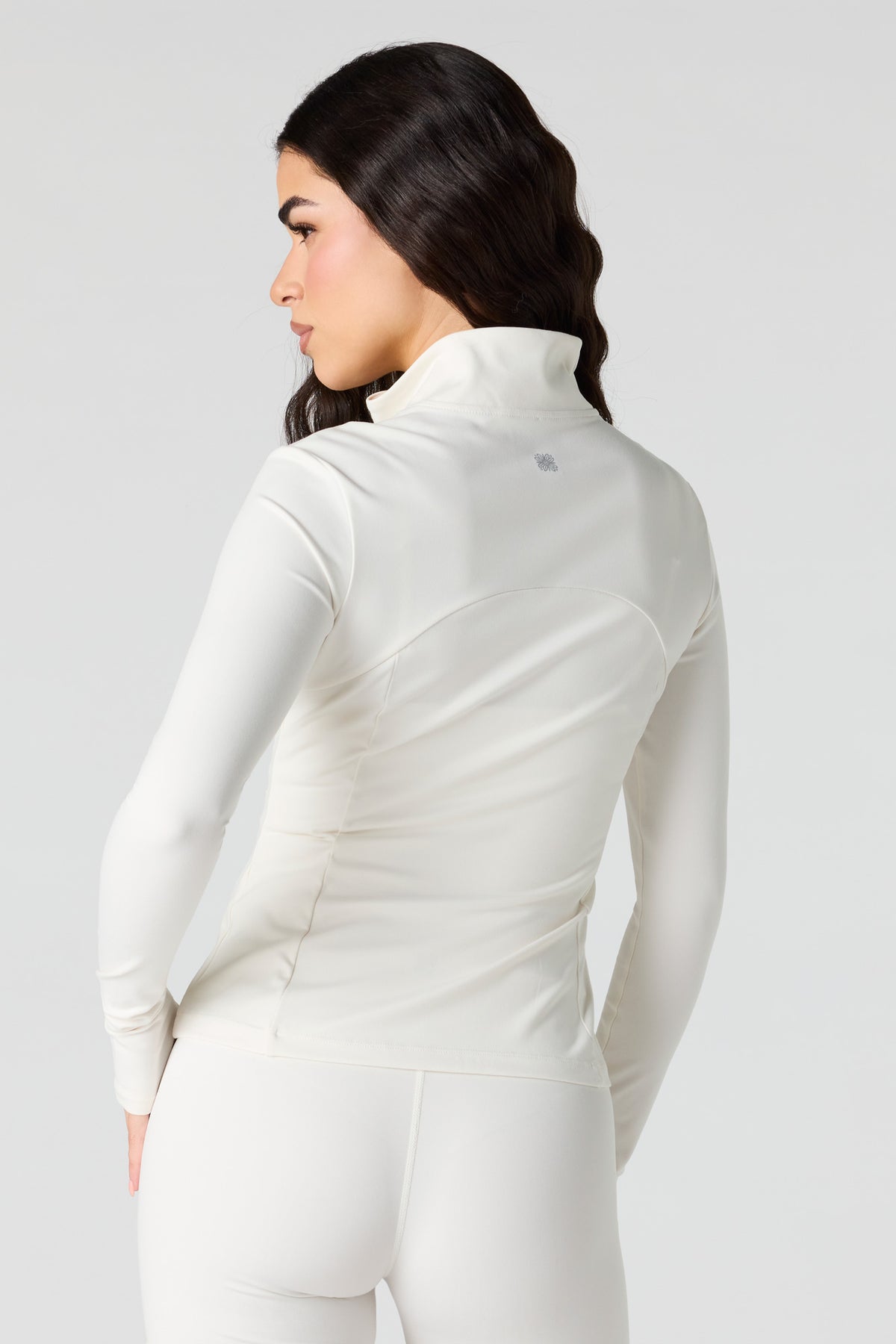 Alt View 2. Active Zip-Up Jacket - White