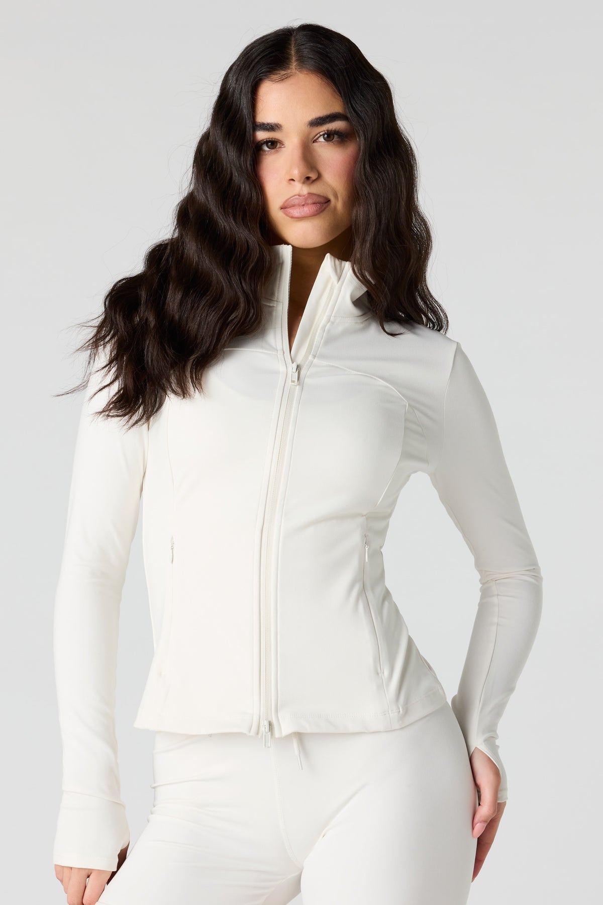 Active Zip-Up Jacket - White