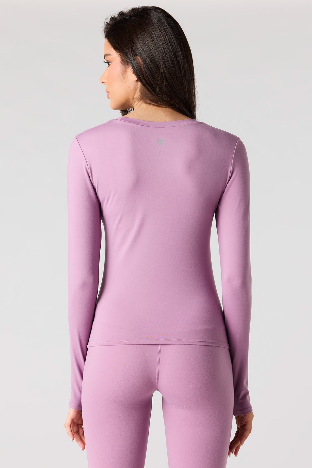 Alt View 2. Active Soft Long Sleeve Top - Purple