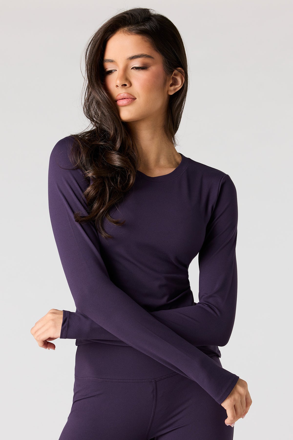 Active Soft Long Sleeve Top - Plum