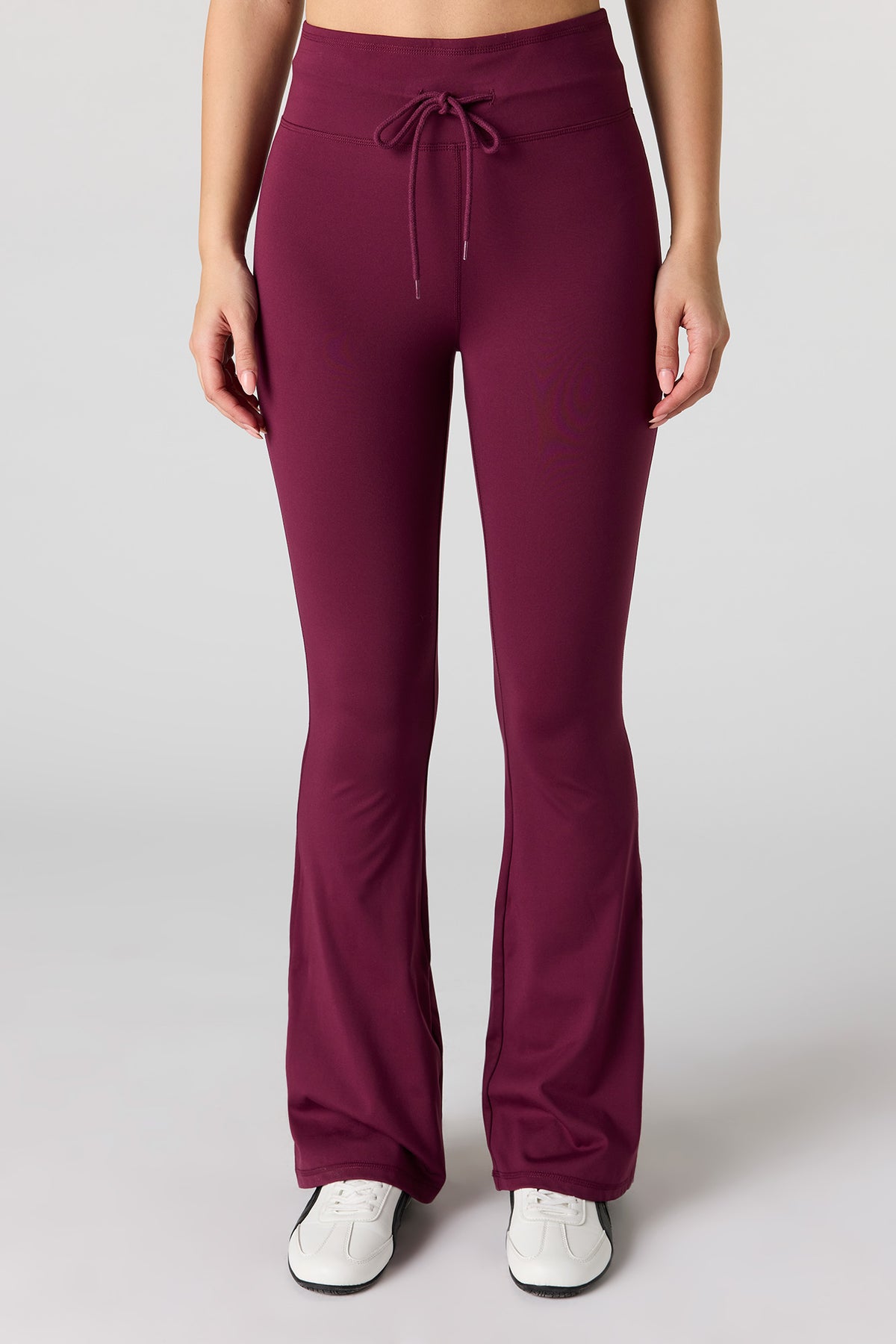 Alt View 2. Active Soft Flare Pant - Burgundy