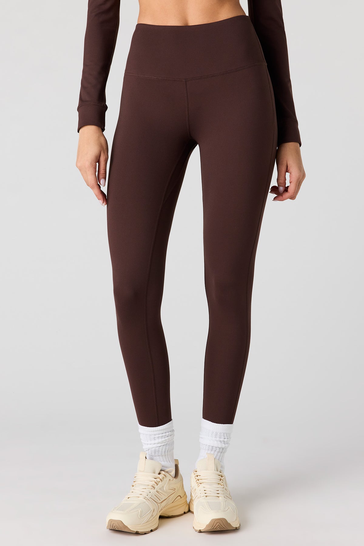 Alt View 2. Active Soft Legging 26" - Brown