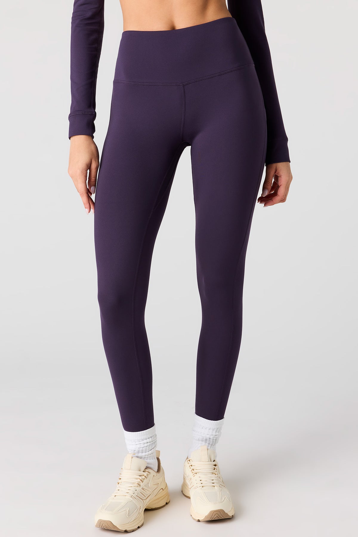 Alt View 2. Active Soft Legging 26" - Plum