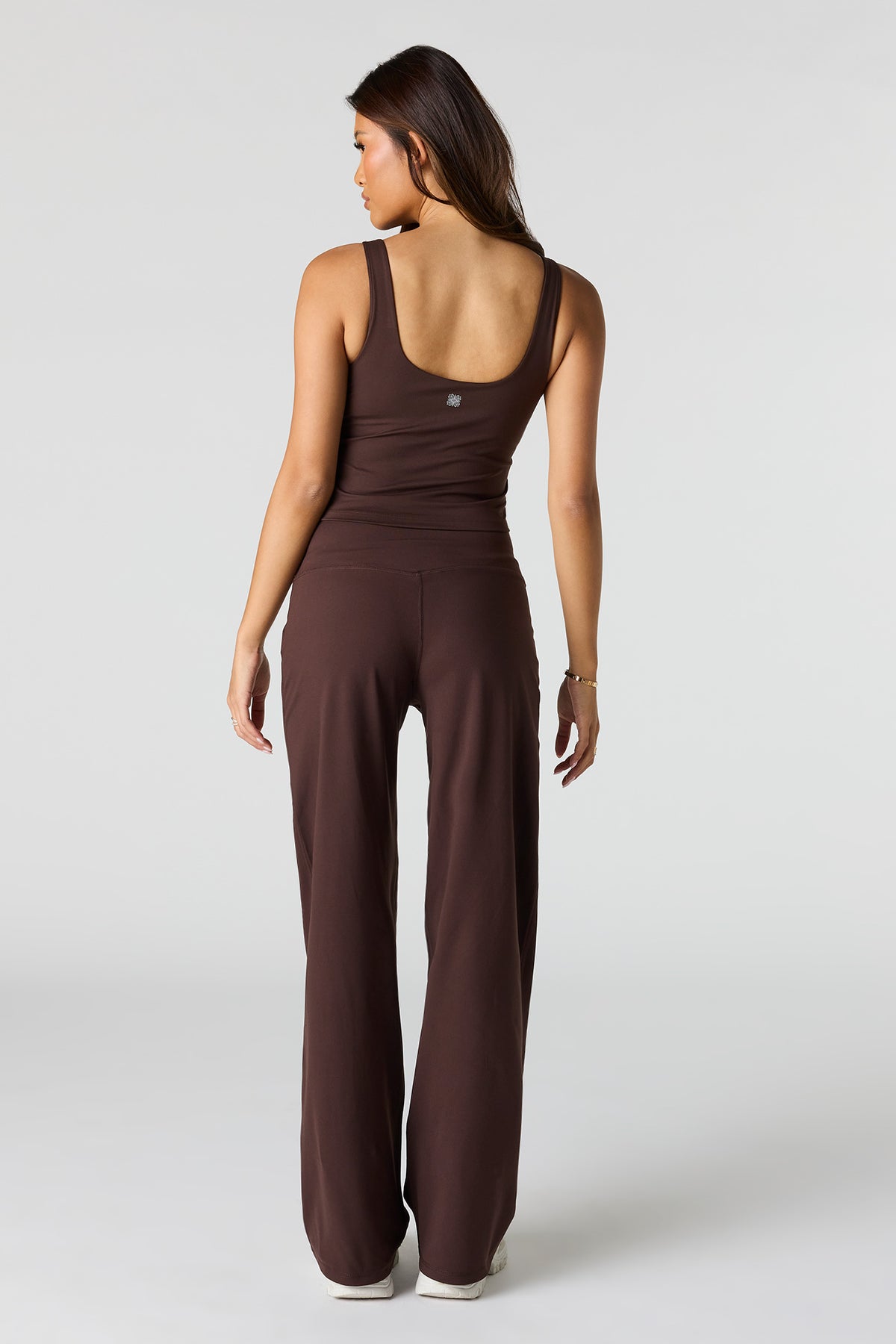 Alt View 3. Active Soft Wide Leg Pant - Brown