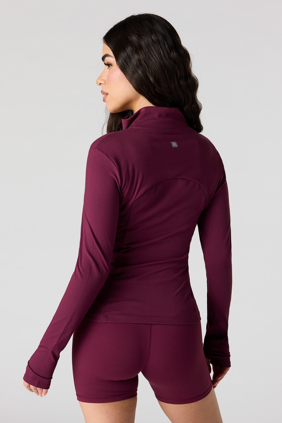 Alt View 2. Active Soft Short 5" - Burgundy