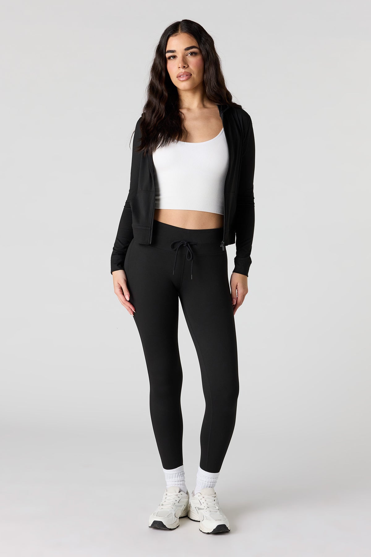 Legging Active doux à taille coulissante