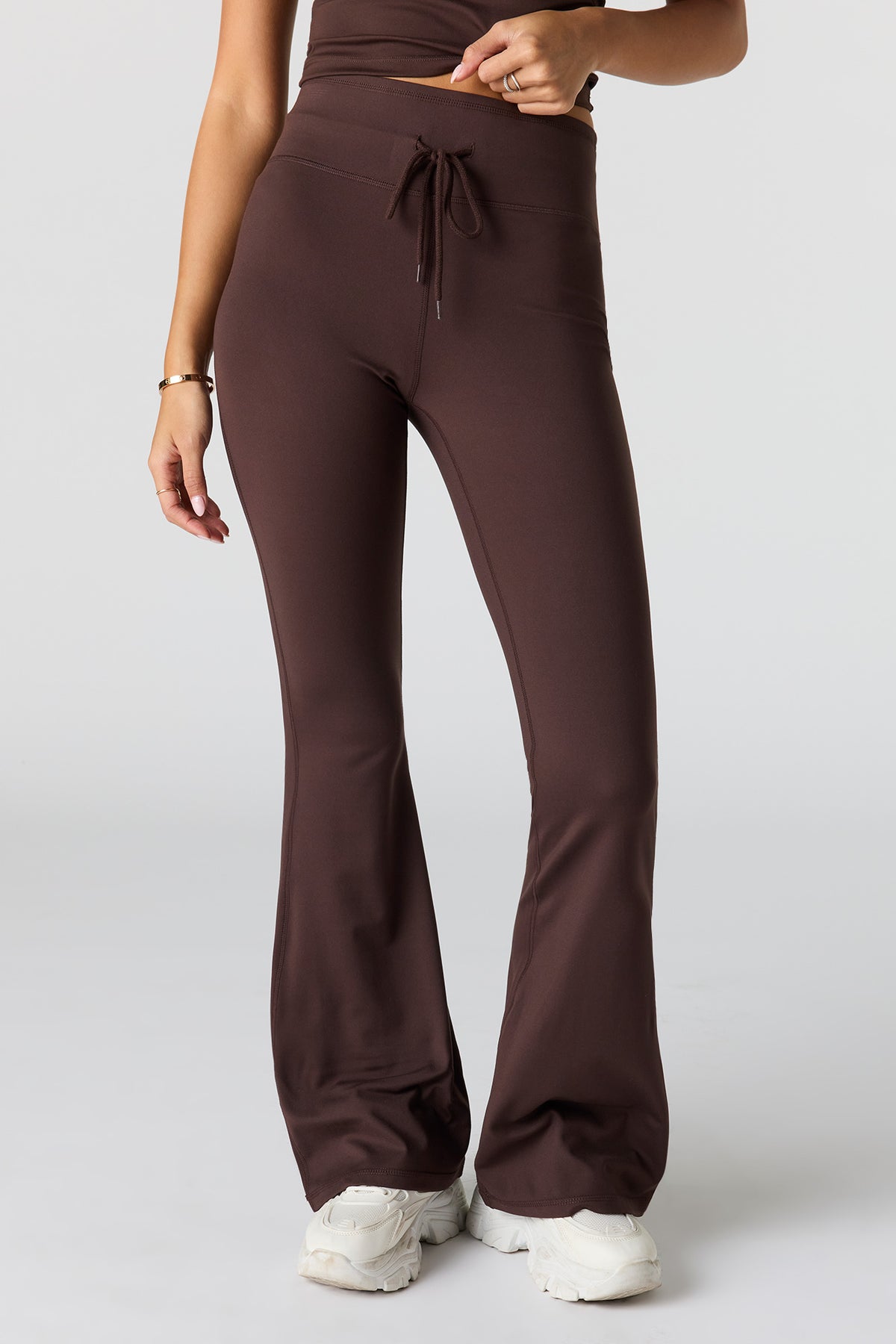 Alt View 2. Active Soft Flare Pant - Brown