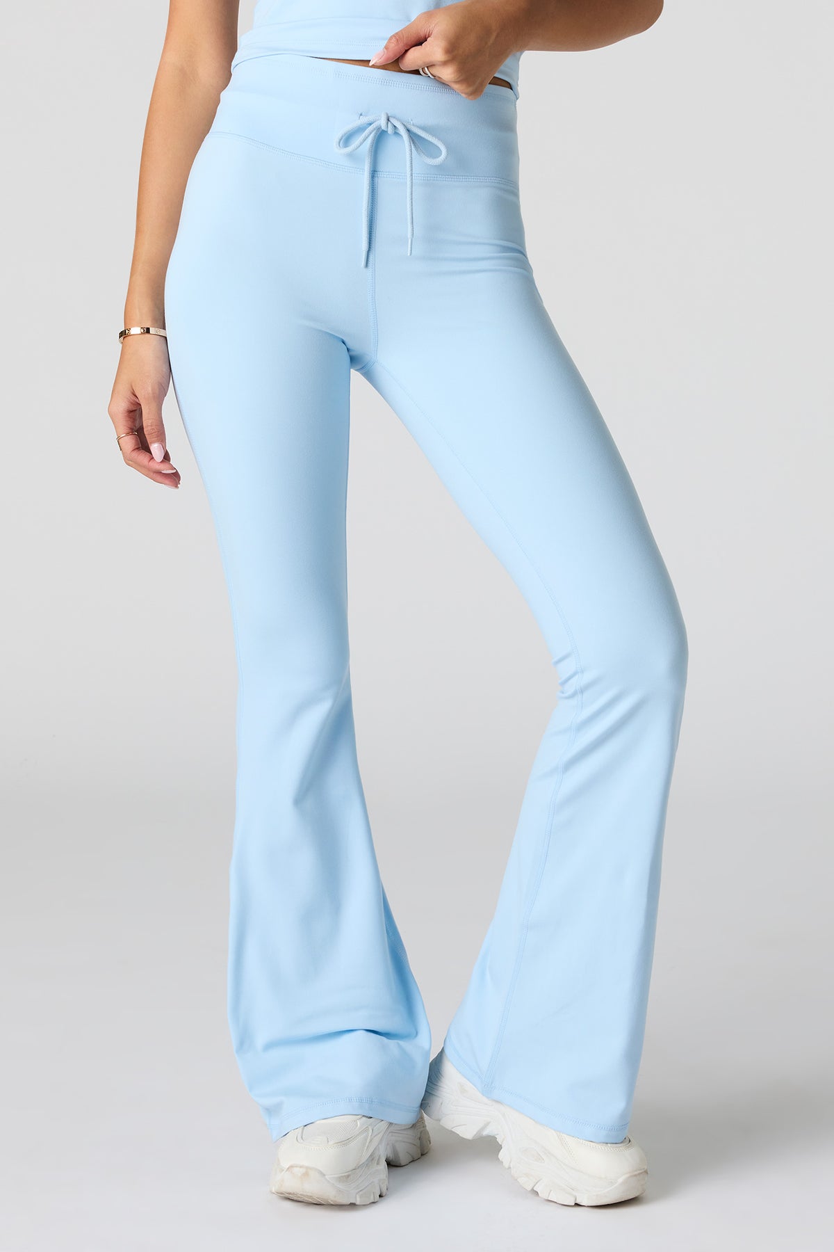Alt View 2. Active Soft Flare Pant - Light Blue