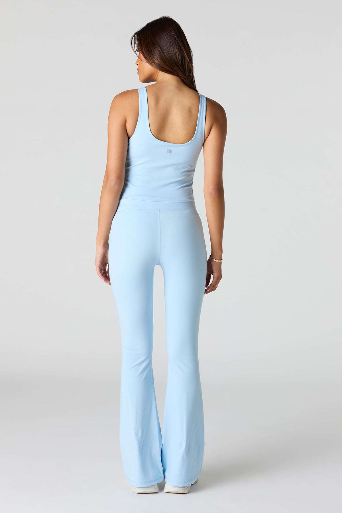 Alt View 3. Active Soft Flare Pant - Light Blue