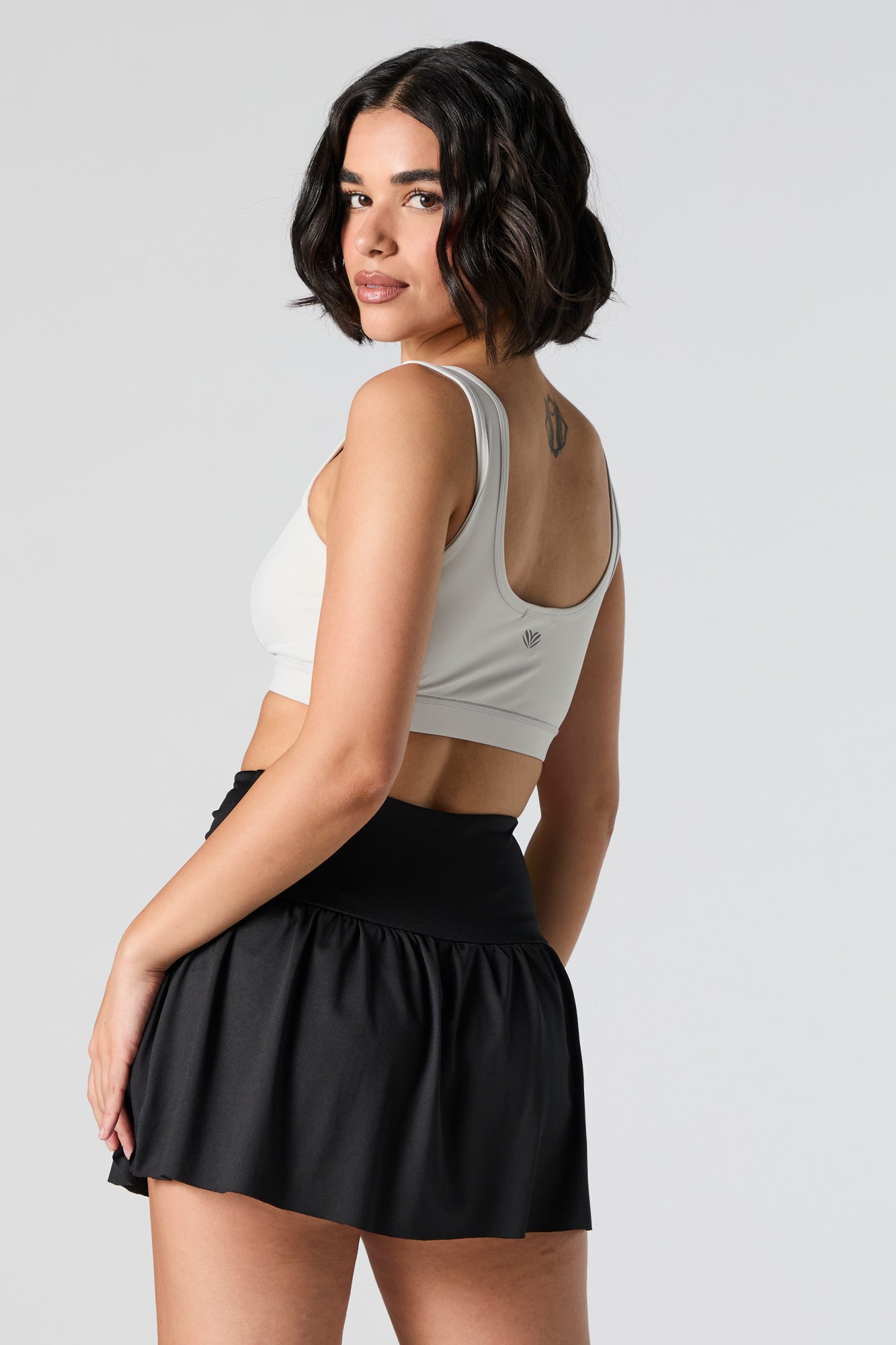 Active Ruched Skort with Phone Pocket