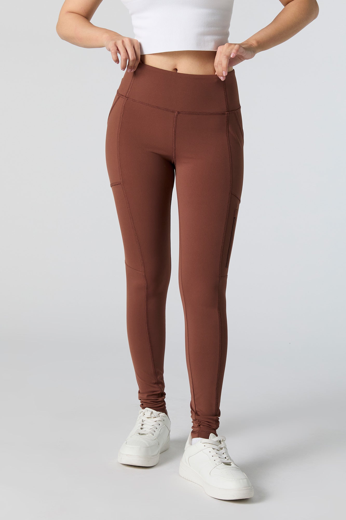 Legging Active à poches multiples avec fermeture glissière